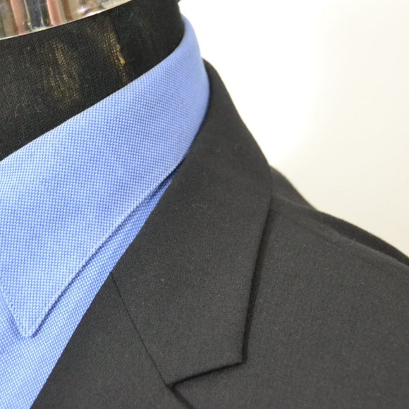 Pronto Uomo 46R Sport Coat Blazer Suit Jacket Blac - Picture 2 of 8